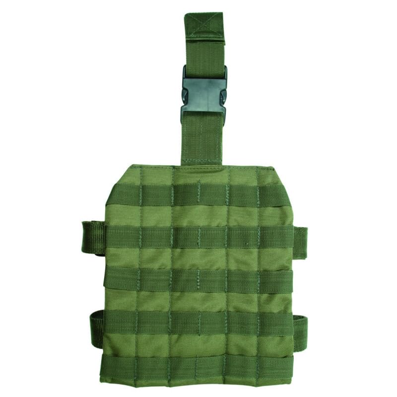 Miltec MOLLE Drop Leg Platform Tactical Leg Panel Gurtband Modulares System Oliv, Oliv