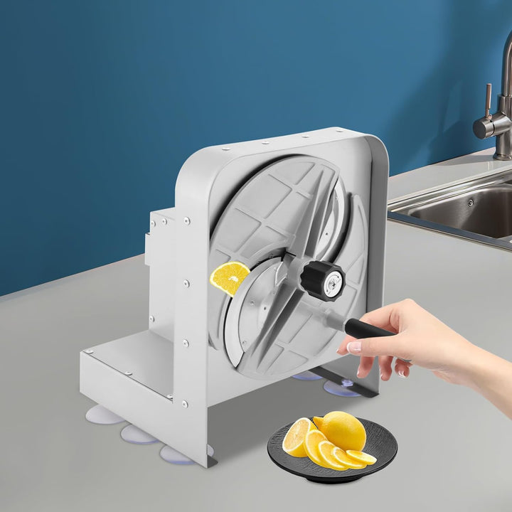 Manueller Gemüse- und Obstschneider,Gemüseschneider,1–10 mm Dicke (2R) | Einstellbare Schneidemaschi