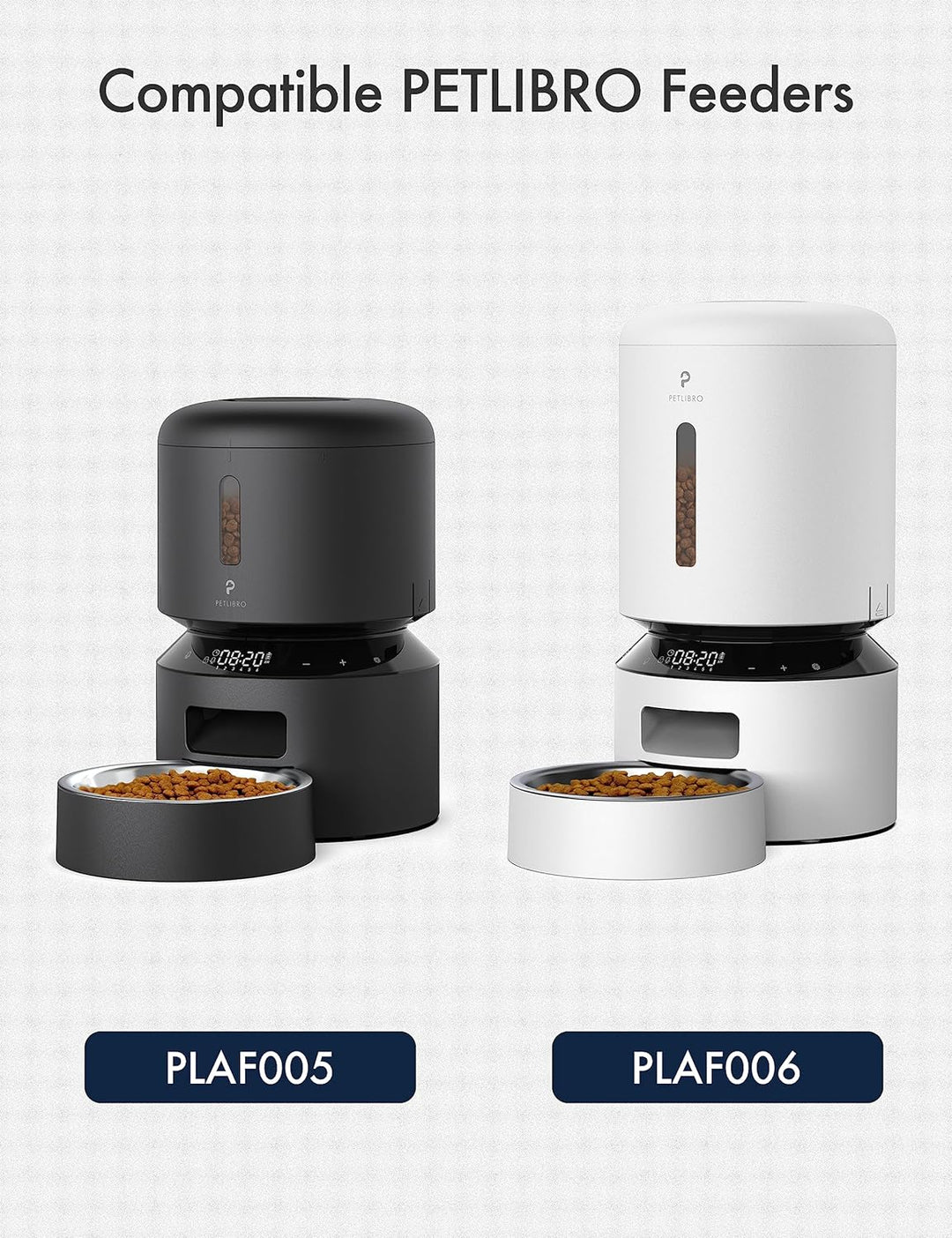 PETLIBRO 5L Futterautomat Katze Automatischer 5G WiFi (Zwei Näpfe- schwarz)