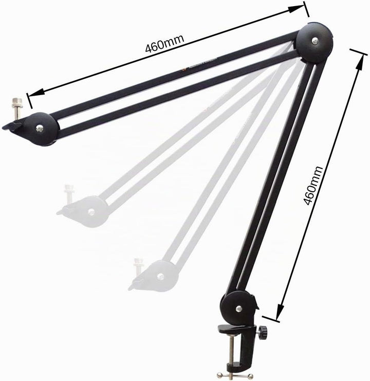 Rode NT-USB Mini Kondensator-USB- Podcast Mikrofon + keepdrum MS138 Gelenkarm-Stativ Black NT-USB Mi