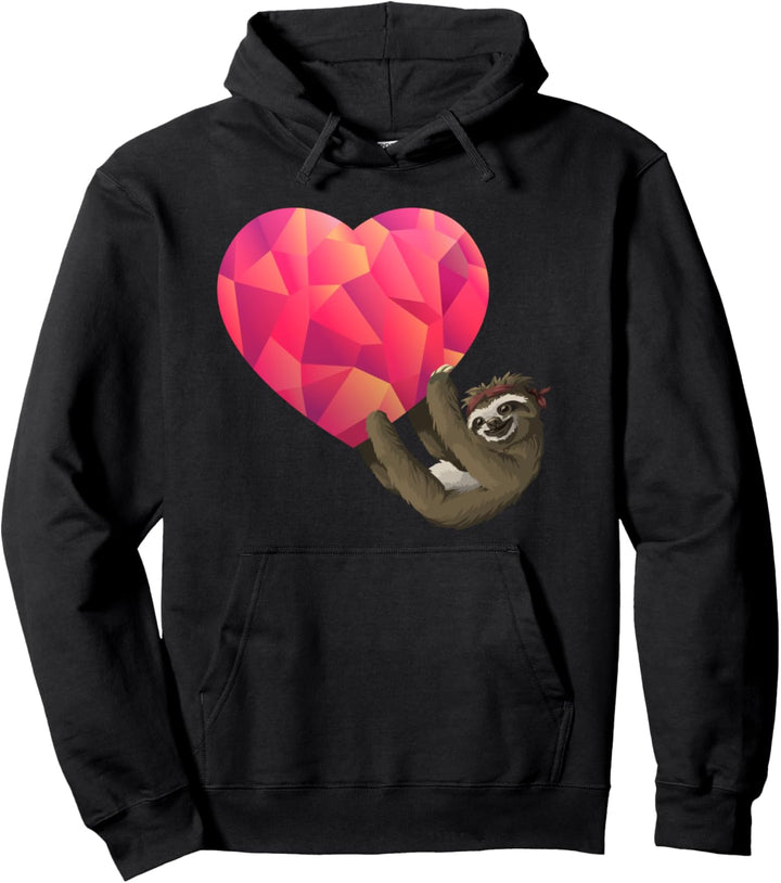 Faultier Herz Pullover Hoodie