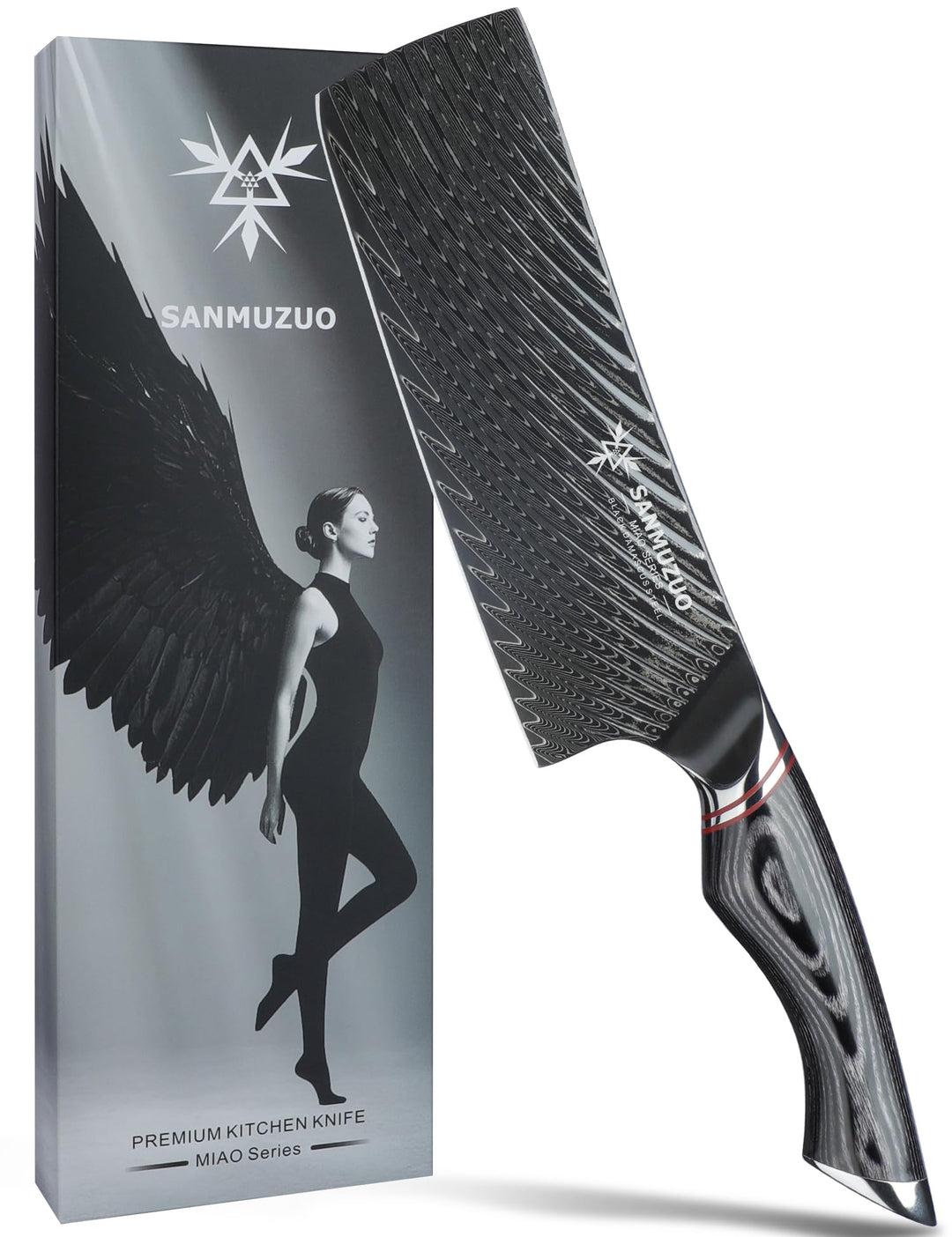 Japanisches 18 cm Nakirimesser – Professionelle Küchenmesser – Japanisches Usuba-Messer – Schwarzer