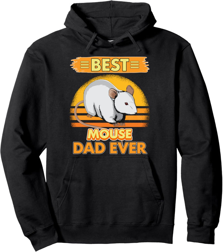 Best Mouse Dad Ever Maus Papa Vatertag Mäuse Pullover Hoodie