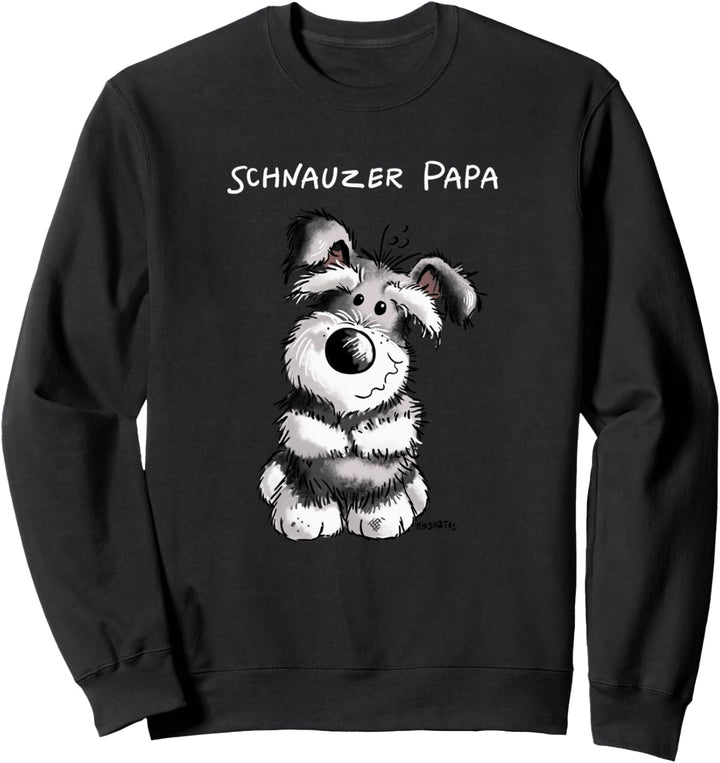 Schnauzer Papa I Hundemotiv Hunde Herrchen Geschenk Sweatshirt