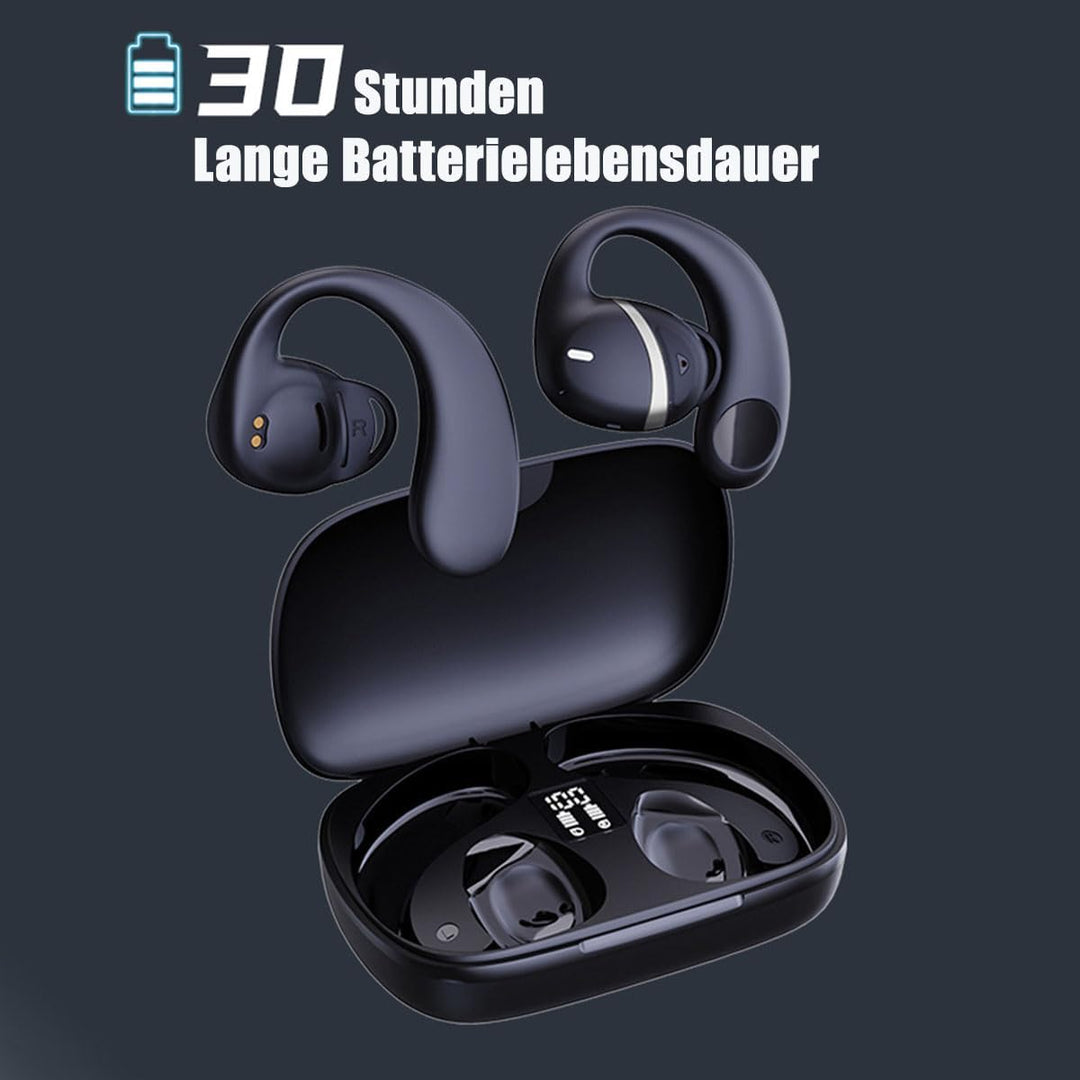ESSONIO Kopfhörer Kabellos Bluetooth 5.3 Bone Conduction Headphones 10 Stunden Gesprächszeit Noise C