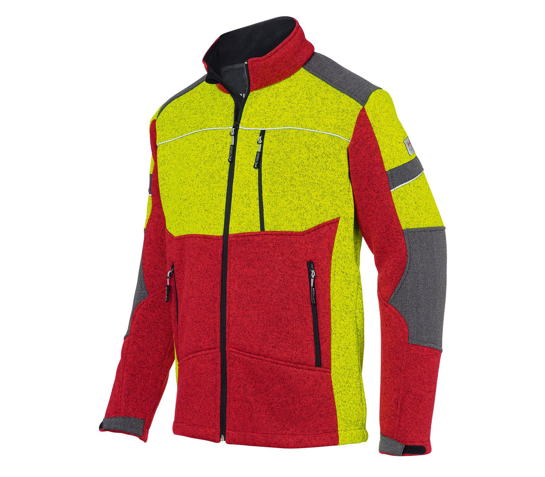 KÜBLER Workwear KÜBLER BODYFORCE Ultrashell Arbeitsjacke anthrazit/schwarz 3XL rot/gelb, 3XL rot/gel