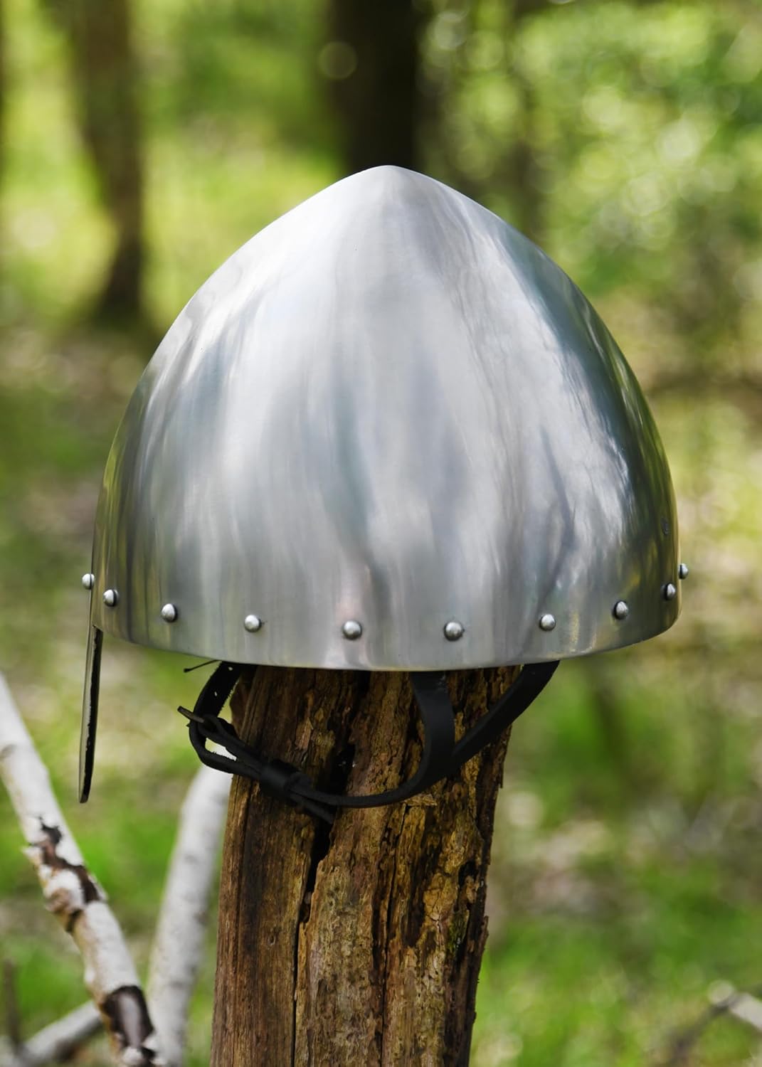 Ulfberth Konischer Nasalhelm -Olmütz-, 2mm Stahl, Gr. L