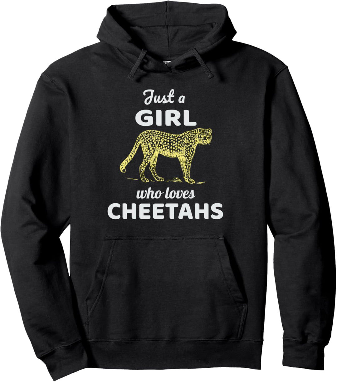 Just A Girl Who Loves Cheetahs I für Gepard Fans Pullover Hoodie