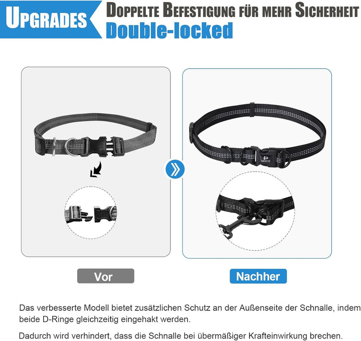 Snocyo Joggingleine Hunde, Jogging Hundeleine für Mittelgrosse und Grosse Hunde, Elastische und Refl