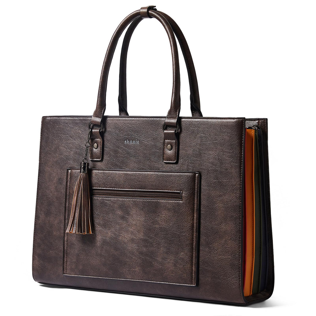Shrrie Handtasche für Damen, Laptoptasche Aktentasche Arbeitstasche - Businesstasch für Business Bür