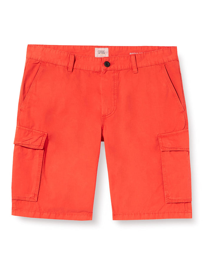 camel active Cargo Shorts Aus Reiner Baumwolle - Hose 31W Rot, 31W Rot