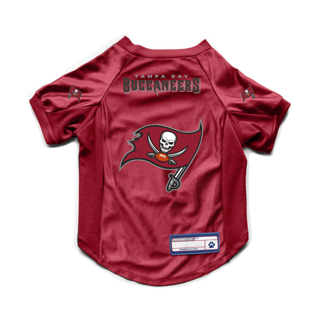 Littlearth Unisex-Erwachsene NFL Tampa Bay Buccaneers Stretch Pet Jersey, Teamfarbe, Grösse M Team-F