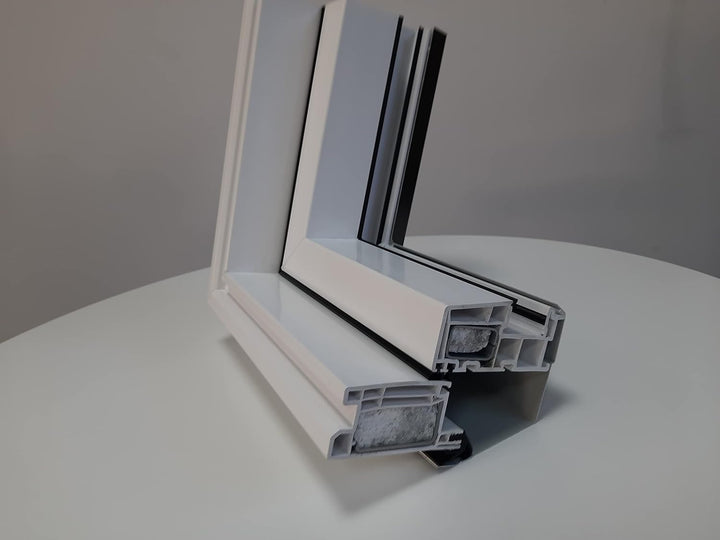 Kunststoff Dachfenster 94x118 cm - Günstig! Blitzversand! - Hoch-Schwingfenster SKYLIGHT PVC mit 2-f