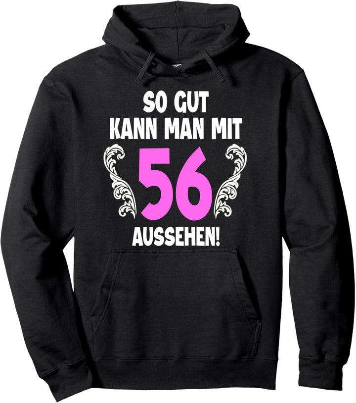 56 Jahre Tshirt Frauen Jahrgang 1966 Geboren 56. Geburtstag Pullover Hoodie