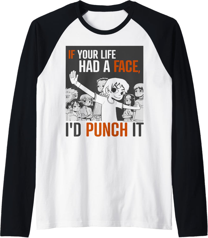 Scott Pilgrim Vs. The World Face Punch Poster Raglan