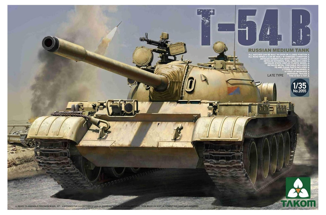 Takom TAK-2055 TAK-2055-Modellbausatz Russian Medium Tank T-54 B Late Type 1:35
