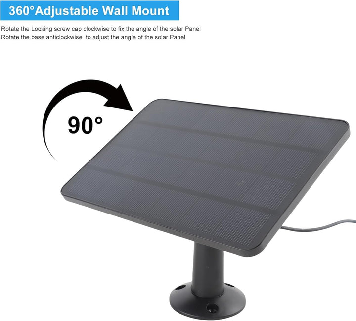 Solarpanel für Überwachungskamera, 10 W USB-Solarpanel für Kameras DC 5 V mit IP66 Wasserdicht, für