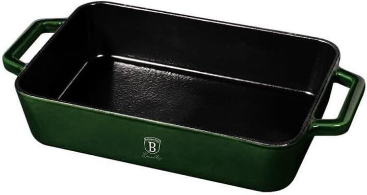 Berlinger Haus Collection Roaster, 30 cm, cast Iron, BH/6506 Emerald, 18/8 Edelstahl