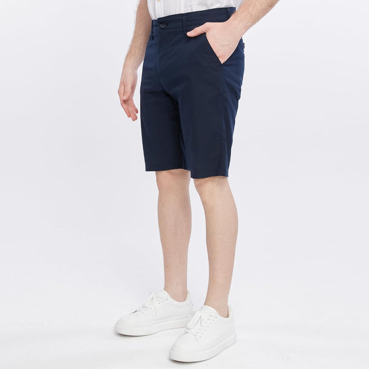 Xact Premium Herren -Leinenmischung Chino Short 32W Navy, 32W Navy