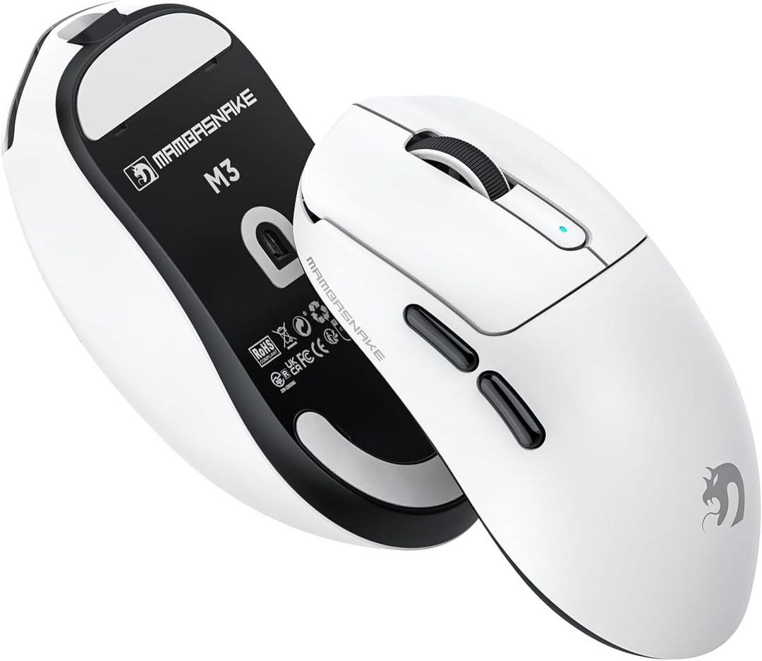 MAMBASNAKE M3 39g Superlight Mouse, PixArt PAW3395PRO Gaming Sensor, BT/2.4G Wireless/Wired Gaming M