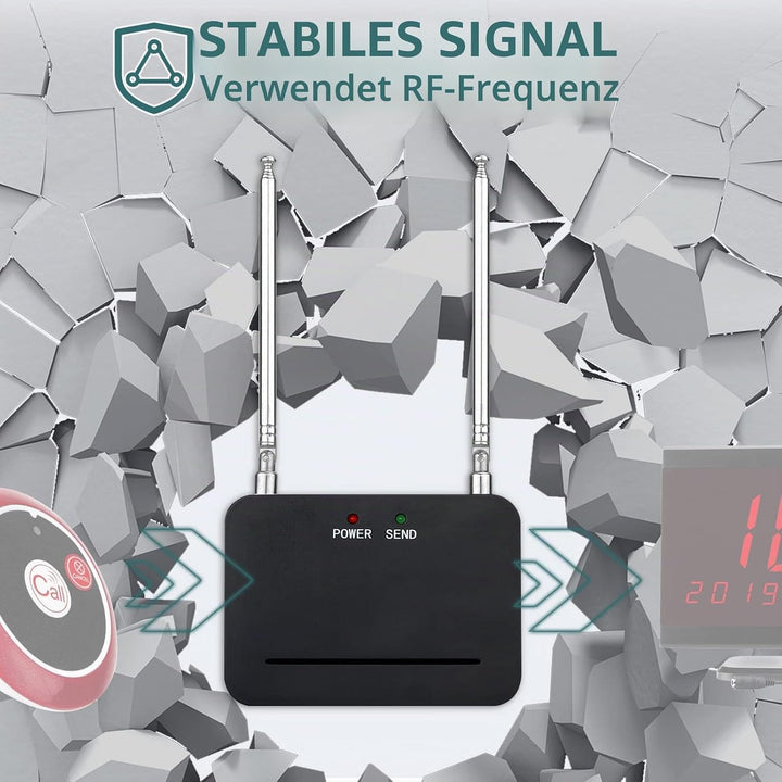 Retekess TD021 RF Wireless Repeater, Wireless Signal Booster, 1000m, Hohe Kompatibilität, Range Exte