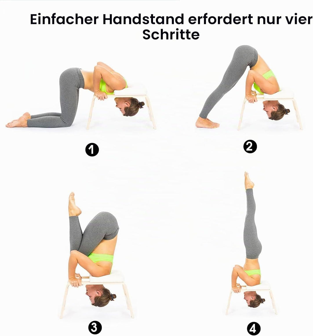 DnKelar Yoga Stuhl Inversion Yoga Stuhl Kopf Yoga Praxis Yoga Hocker Yoga Stuhl Yoga Hocker (Weiss),