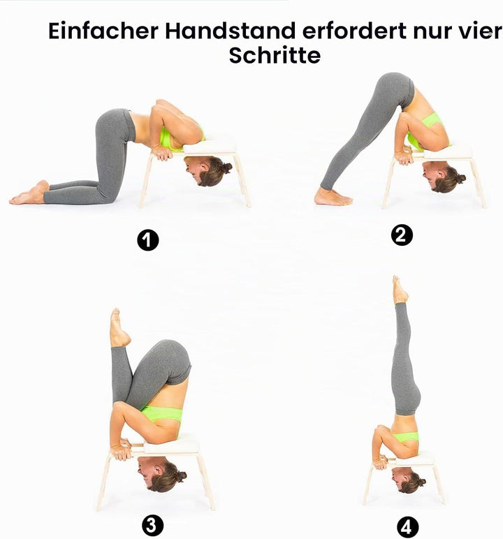 DnKelar Yoga Stuhl Inversion Yoga Stuhl Kopf Yoga Praxis Yoga Hocker Yoga Stuhl Yoga Hocker (Weiss),