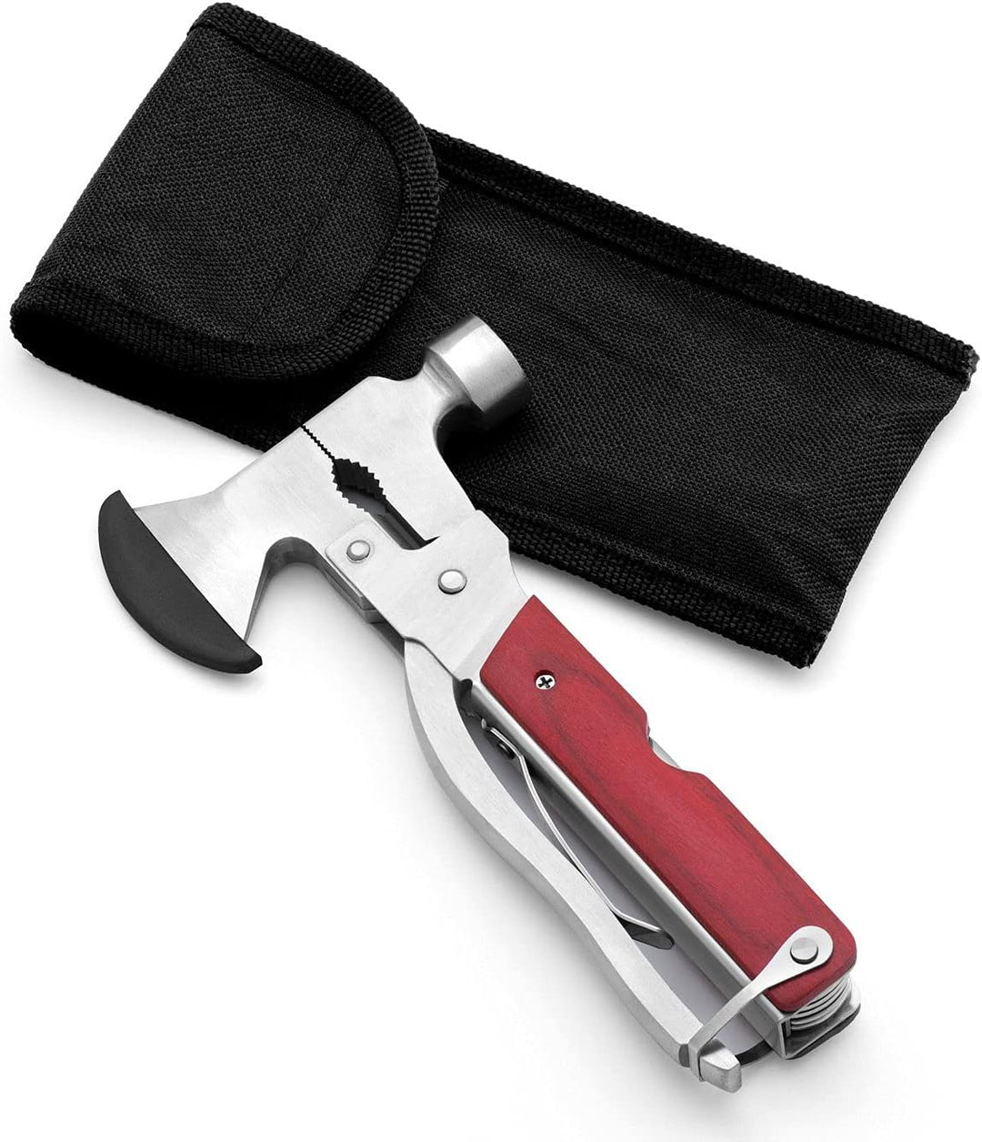 Maverton Multifunktionswerkzeug mit Gravur - kompaktes Multitool - personalisiert - aus Edelstahl +