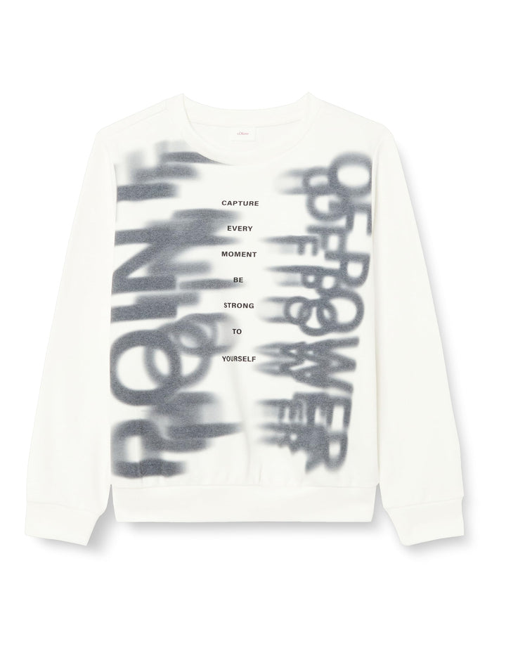 s.Oliver Jungen Sweatshirt 140 Weiss, 140 Weiss