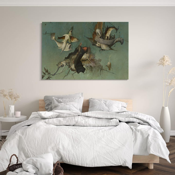 Leinwand (120x80cm): Hieronymus Bosch - Ausschnitt aus "Garten der Lüste" (II) 120x80 cm, 120x80 cm