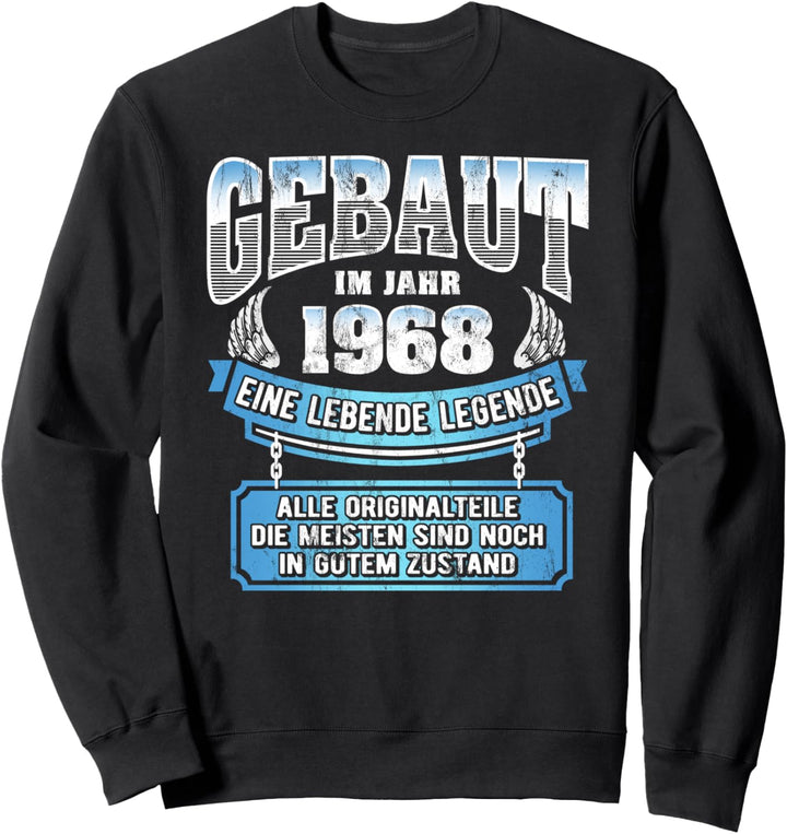 56 Geburtstag Geschenk Lustig Gebaut Im Jahr 1968 Sweatshirt
