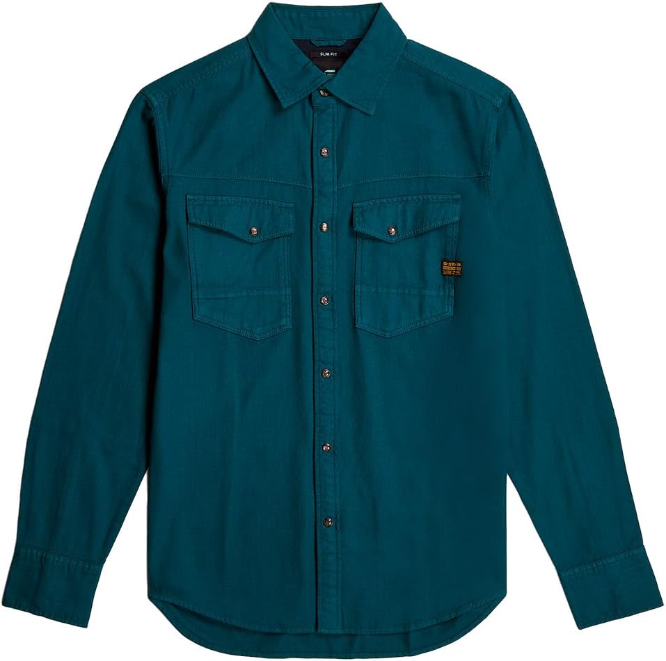 G-Star Raw C.V. Herren Dakota Slim Shirt Shirt L Blau (Nitro Gd D25223-d454-d150), L Blau (Nitro Gd