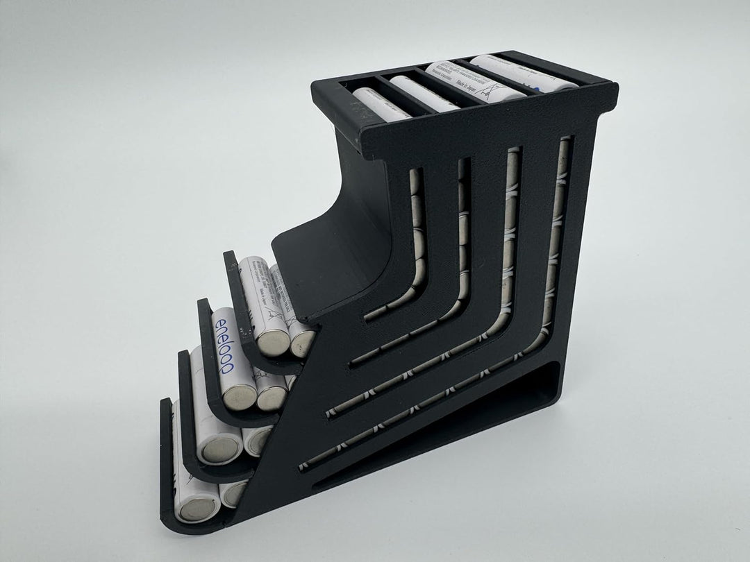Batterie Aufbewahrungsbox – Batterie Organizer für AA Mignon & AAA Micro – Batteriebox Aufbewahrung
