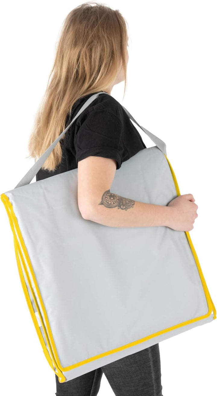 Stagecaptain Beachmatte “Layla” - Gepolsterte Strandmatte mit Kopfkissen - Stufenlos verstellbare Rü