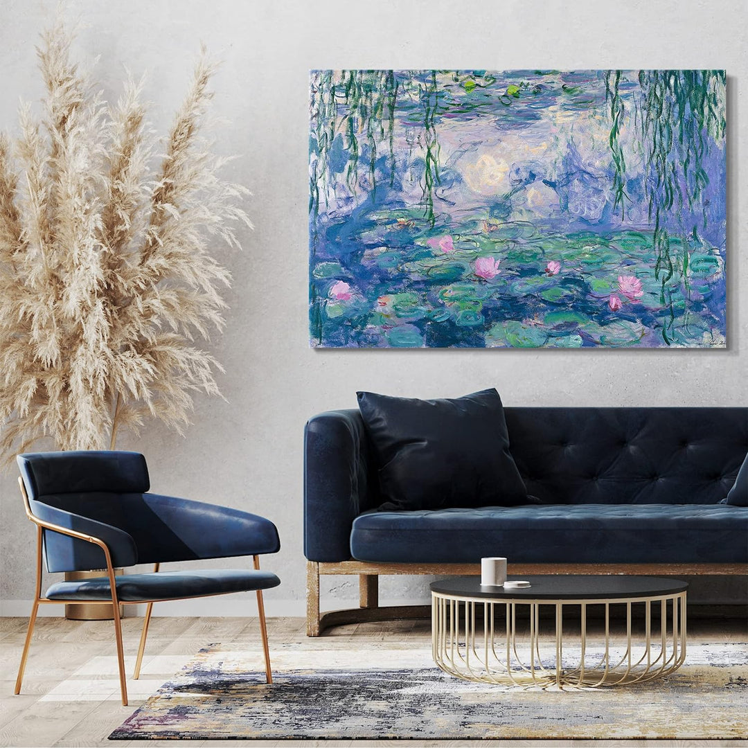 Printed Paintings Leinwand (80x60cm): Claude Monet - Seerosen 80x60 cm, 80x60 cm