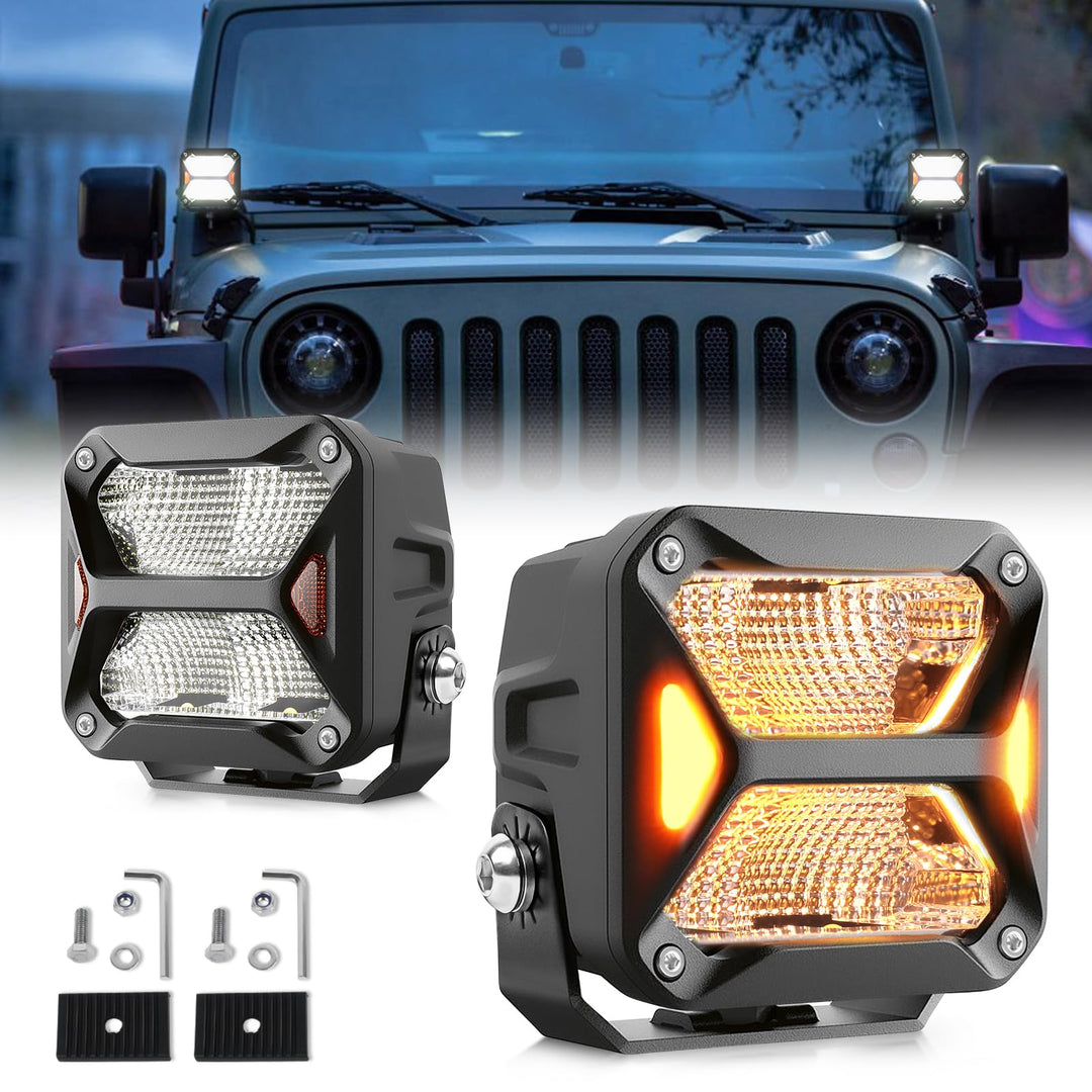 CO LIGHT 3 Zoll LED Zusatzscheinwerfer 48W Arbeitsscheinwerfer 12v 24V IP68 LED Scheinwerfer Für Mot