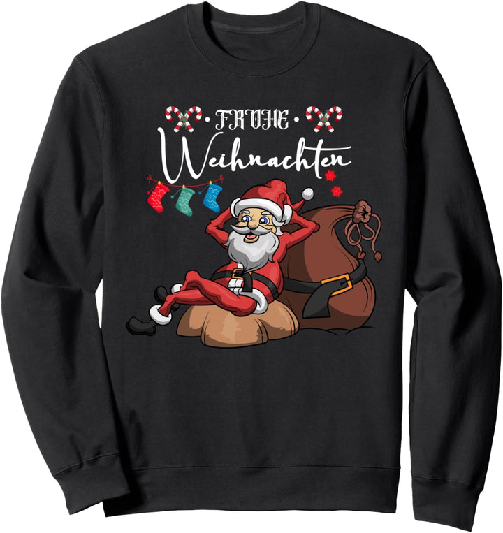 Weihnachtsmann Kinder Jungen Mädchen Geschenk Santa Claus Sweatshirt