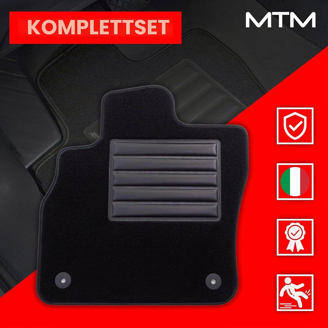 MDM SP-7031 Fussmatten Velours Autoteppich passend für Jaguar F-Pace (X761) 04.2016> / Land Rover Ra