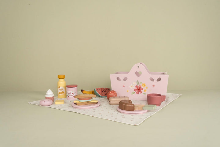 Little Dutch 8025 FSC Holz Picknick-Set - rosa