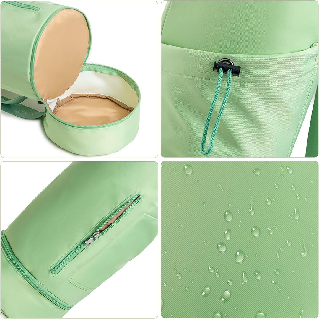 Yogatasche mit Nassfach und Flaschentasche, Sporttasche Damen Verstellbarer Schultergurt Yogamatte T