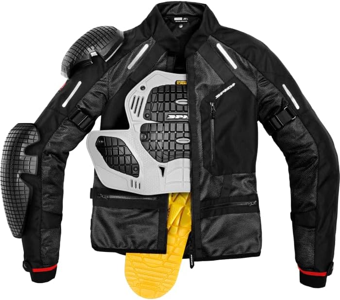 SPIDI Tech Armor Textil Motorradjacke schwarz 3XL