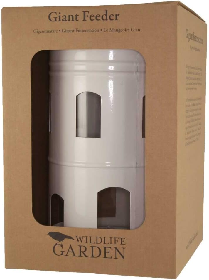 Wildlife Garden WG328 Gigant Futterstation Weiss - Vogelfutterhaus aus Metall