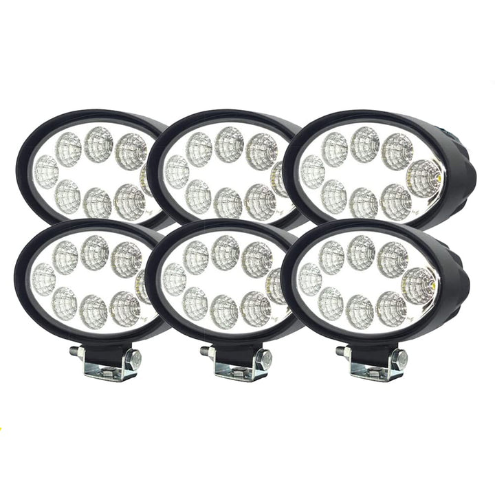 WELLIT 6x 24w Oval Led Arbeitsscheinwerfer Scheinwerfer Offroad 12V24V Fluchtlicht Arbeitslicht IP68