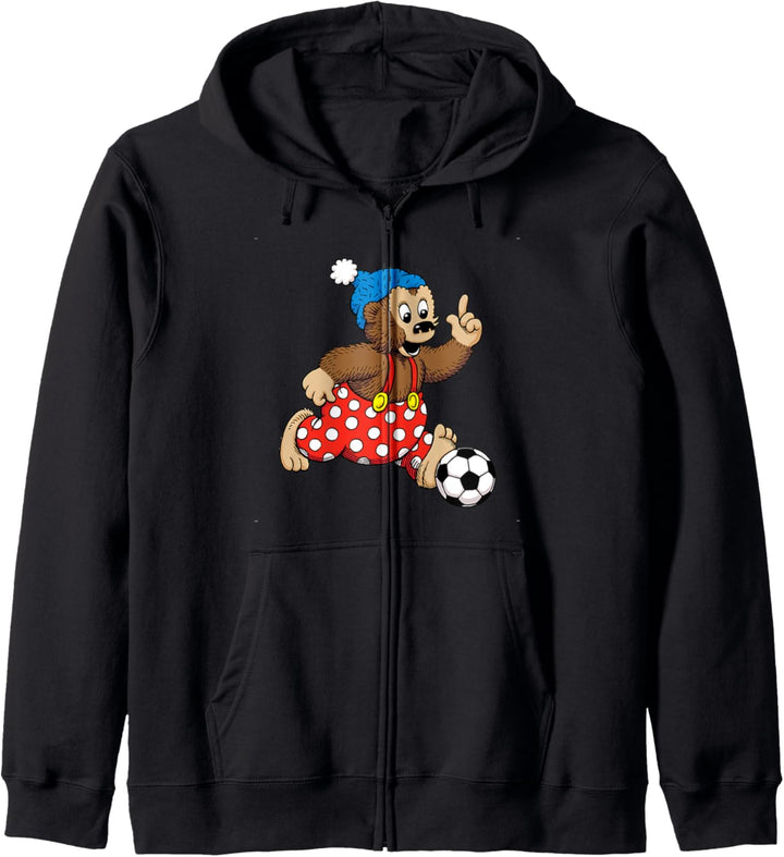 PETZI . Der Bär / Rasmus Klump . The Bear (Logo) Spring 2022 Kapuzenjacke