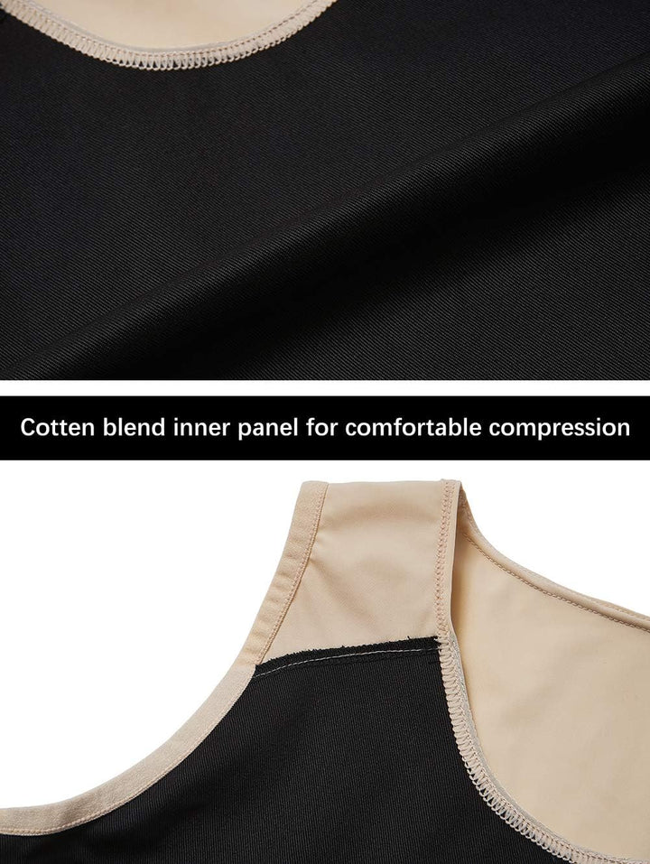 Idtswch Brustbinder für Transgender Brustbinder Half Ftm Binder Brust Kompressions-BH S Nude 165, S