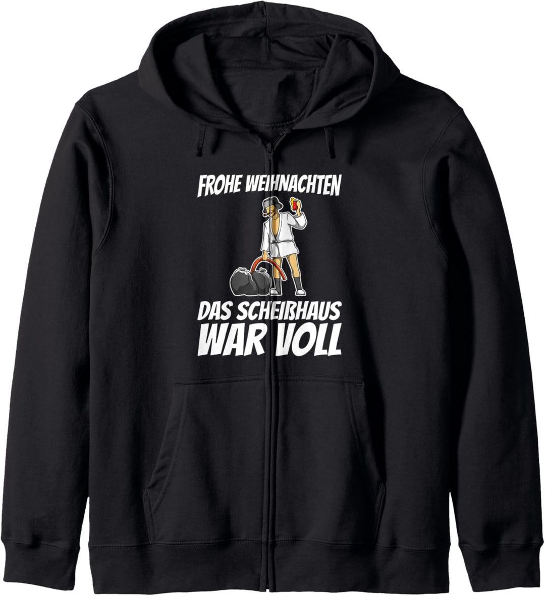 Frohe Weihnachten das Scheisshaus war voll Kapuzenjacke