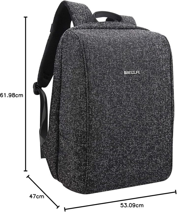 Best Life Travelsafe Calpe Rucksack, 46 cm, 23 Liter, Schwarz