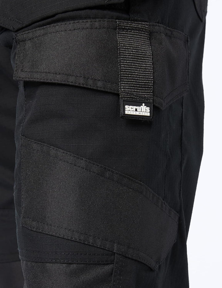 Scruffs Unisex Ripstop-Hose Arbeitshose 38 Schwarz, 38 Schwarz