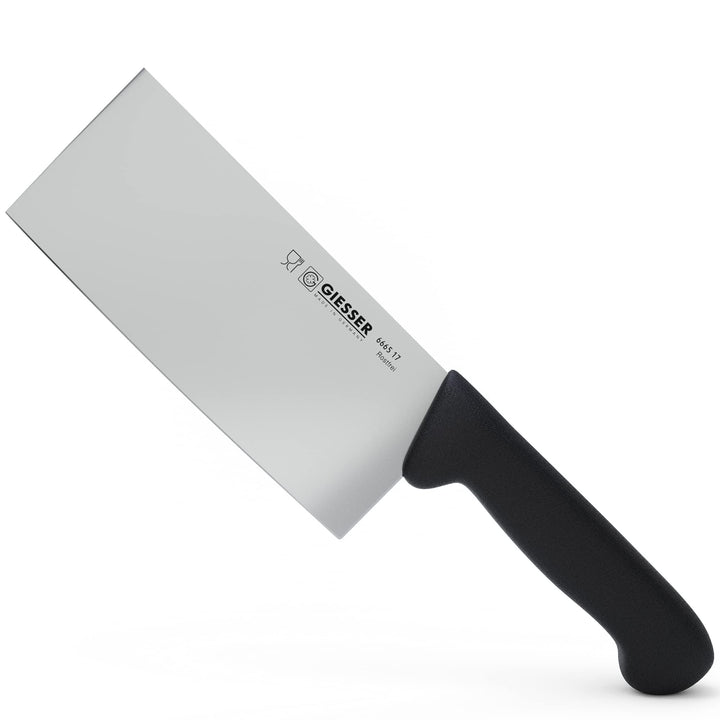 Giesser seit 1776 - Made in Germany - schwarz, Basic Black, Klinge 17 cm, rutschfest, Hackmesser spü