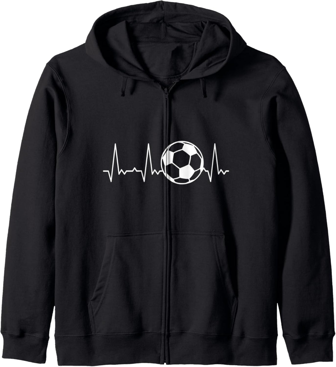 Herzschlag Fussball Kapuzenjacke